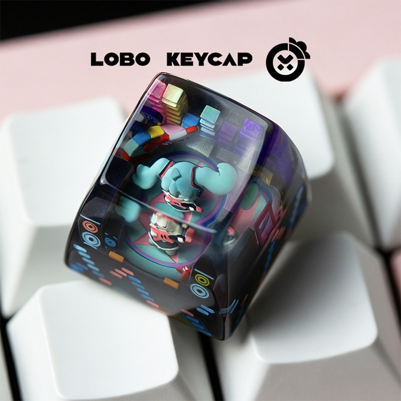 サイバーミク風ボーカルガールメカニカルキーボードエポキシ樹脂 - Gaming Accessories Aesthetic のレビューと価格